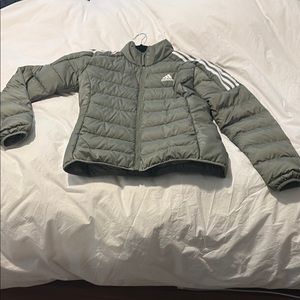Adidas Women's Green Puffer Jacket